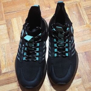 Black and Teal Athletic Shoes